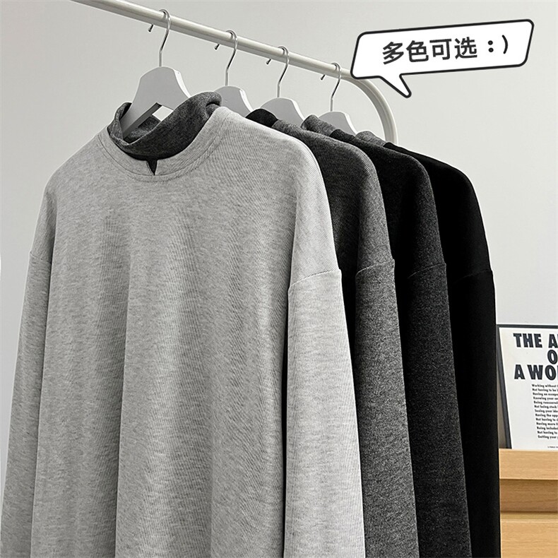 半高领打底衫绵羊绒 T219-30 91.9%聚酯纤维,6.2%粘纤,1.9%氨纶图片
