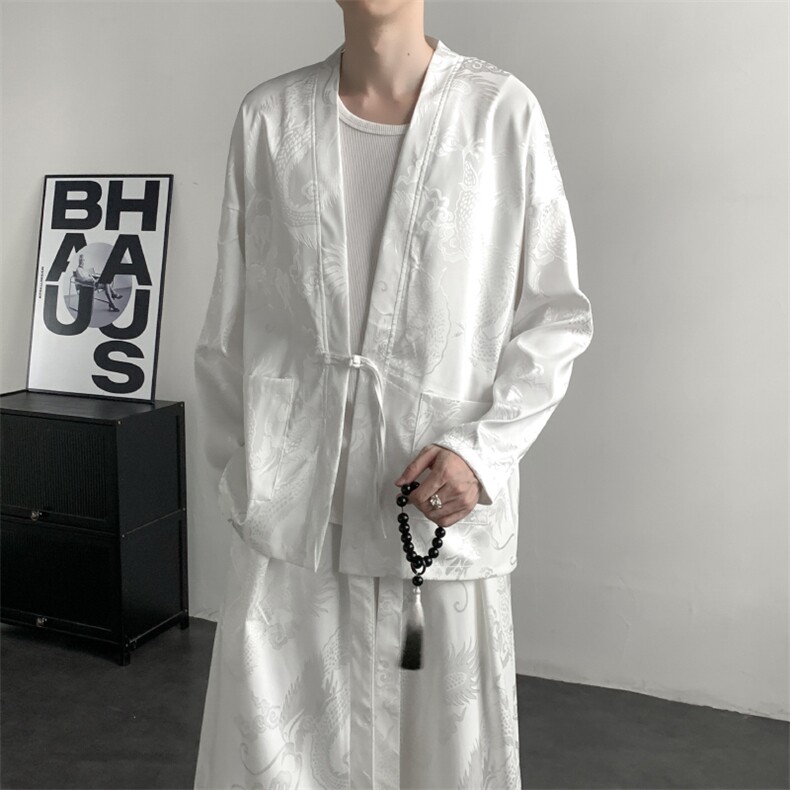 2025秋装新款 加厚龙纹夹克开衫外套 唐装汉服 潮流 2512-P50图片
