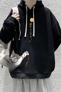 WY2013-P35 纯棉连帽卫衣男大码运动帽衫宽松薄外套男图片
