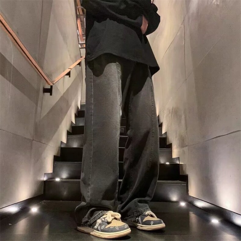 牛仔裤男春季潮大码休闲裤高街KJ59P38,男装牛仔裤,星座1116-2