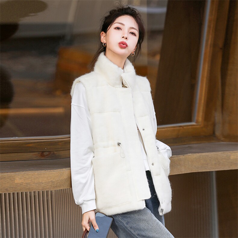 绵羊毛90白鸭绒羽绒服马甲女2025冬季新款韩版时尚气质保暖小外套,女装羽绒服,意芙