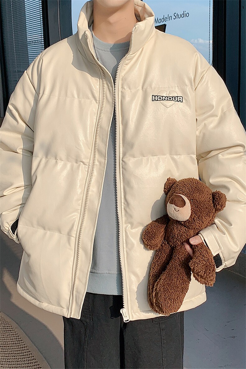 冬季青少年加绒加厚棉服纯色刺绣棉衣外套男士8873-P115控价148,男装棉衣,电商A441-1