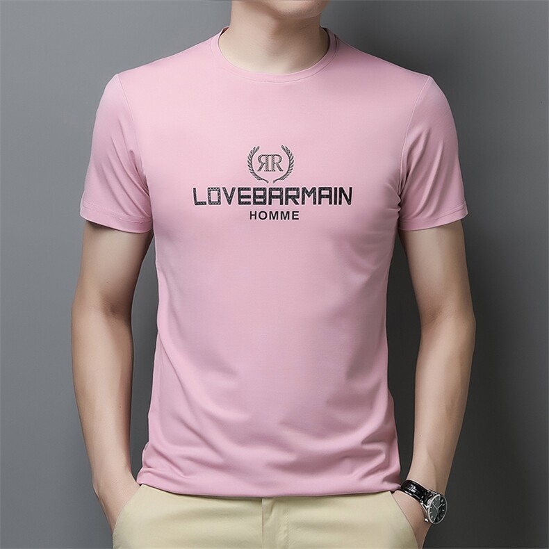 2023新款中年爸爸夏装短袖t恤polo衫上衣服夏季薄款商务休闲男装图片