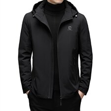 新款冬季时尚拆卸帽羽绒服男中年休闲外套中年爸爸装XXH2151-P240图片