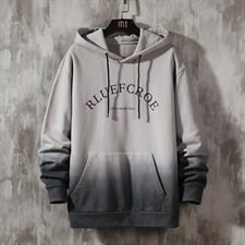 卫衣男秋季新款宽松潮流渐变连帽上衣韩版百搭外套DF73T，男装卫衣，电商A102