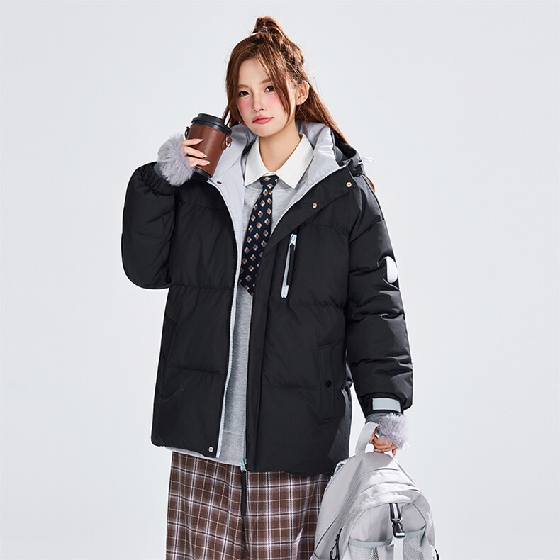 现货冬季连帽棉服得物二开跑量款棉衣男女同款C323-1-MY8853-P85图片
