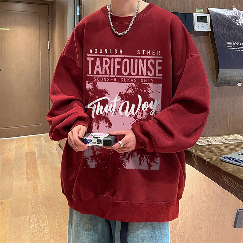 直播360克重磅美式潮牌印花卫衣Y117特P28同步供应华棉品质,男装卫衣,电商A486
