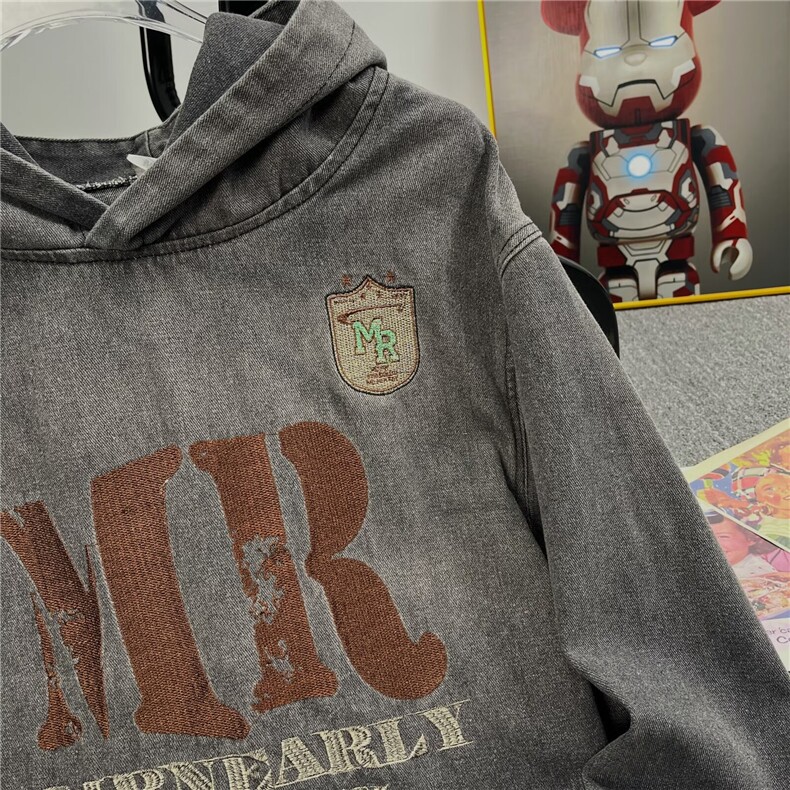 小众设计复古做旧水洗连帽卫衣男ins潮牌秋季牛仔外套3741/P77,男装工装外套,星座506B