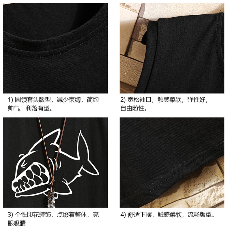 BX25041-P20港风运动汗背心男大码汗衫男无袖T恤男砖墙挂拍,男装T恤,电商A040A