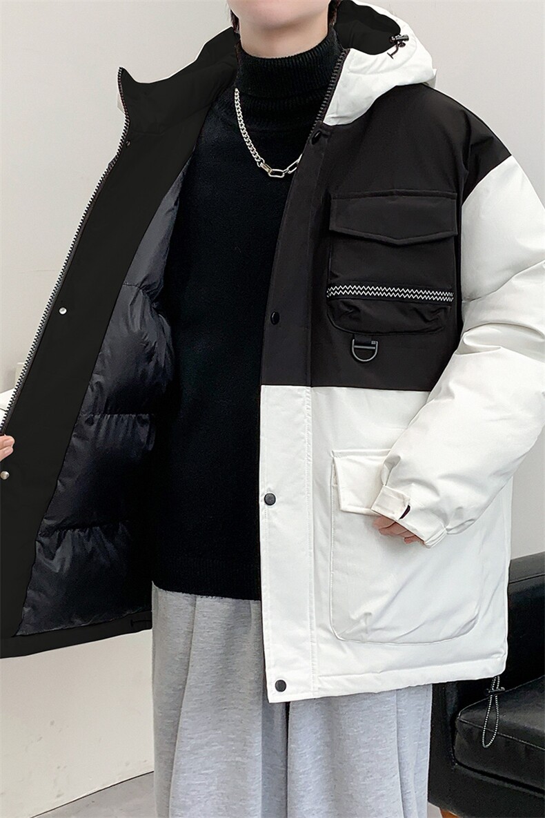 冬上新加棉加厚棉服港风个性连帽棉衣外套男女8323-P125控价168,男装棉衣,电商A441-1