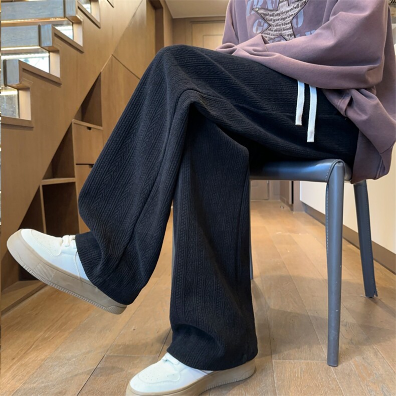 ！2025秋冬新款男士重磅麦穗休闲裤直筒百搭长裤WK2067特P35，男装休闲裤，电商B220