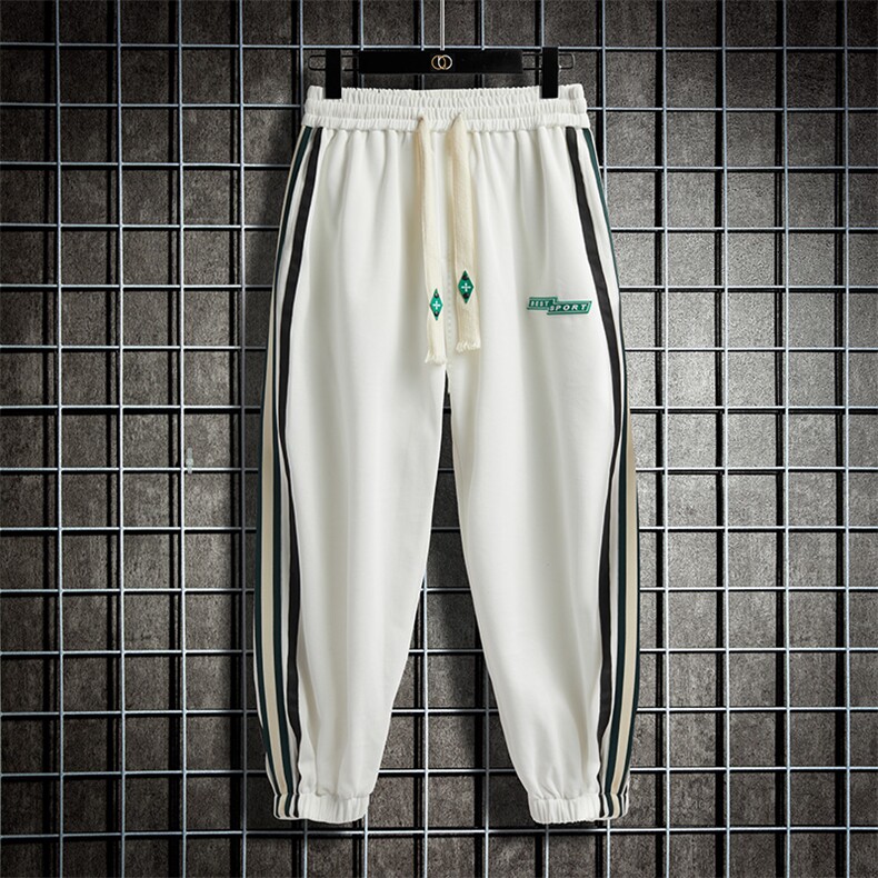 港风休闲裤男条纹宽松大码束脚裤卫裤XZ214-8KP710P45,男装休闲裤,星座1204-3