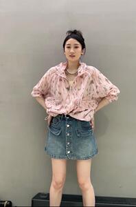 树叶花纹连帽防晒外套图片