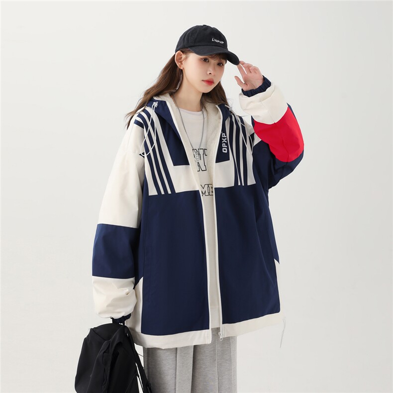 2025冬季新款拼色中性休闲内里羊羔毛夹克棉服M2003/P108控138,男装夹克,电商A148-1