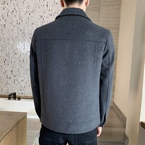 羊毛呢夹克男士外套休闲夹克男上衣50%羊毛1217--2--JK28--P150图片