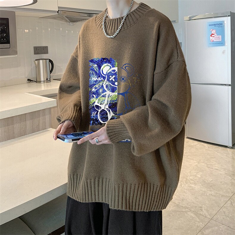 半高领毛衣男士大码针织衫男毛线衣男M18290-P45加绒款-P65,男装针织衫/毛衣,电商A040