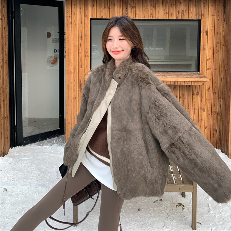 新款毛毛内胆派克服2D014-10027-P185-K288,女装短外套,2D014