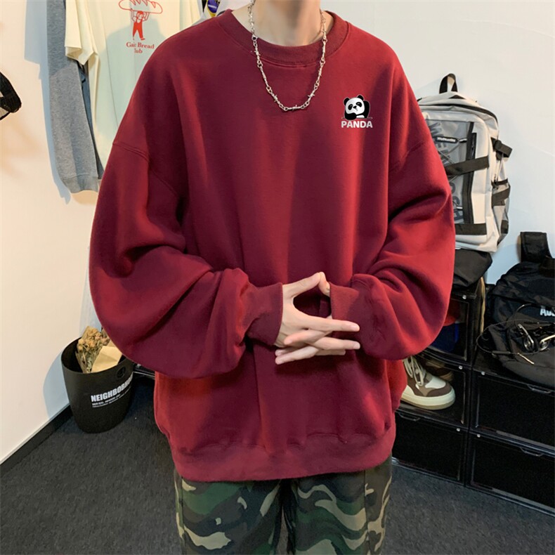 ！ 圆领卫衣男装港风长袖T恤男外套男WY178-P28图片