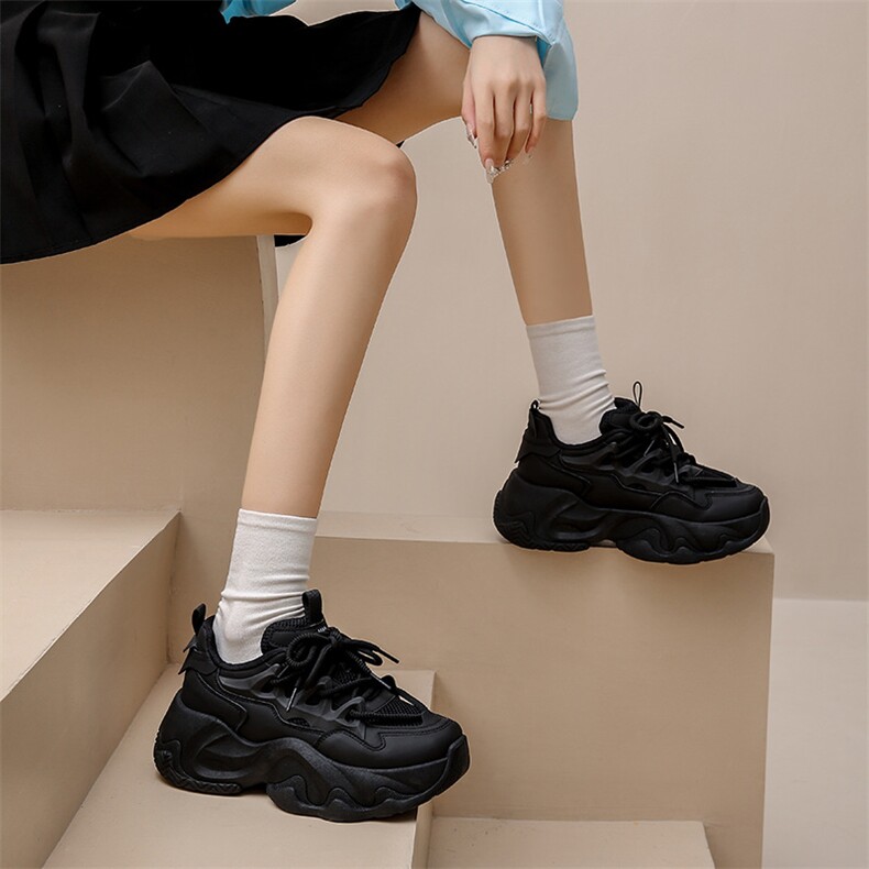 X3774-P100韩版新款老爹鞋女2024春夏学生运动跑步鞋休闲鞋厚底鞋,女鞋休闲鞋,星座1407-3