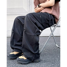 冲锋休闲裤男女士韩版潮流帅直筒口袋2026春夏ins长裤K6139-P55，男装休闲裤，星座412-2