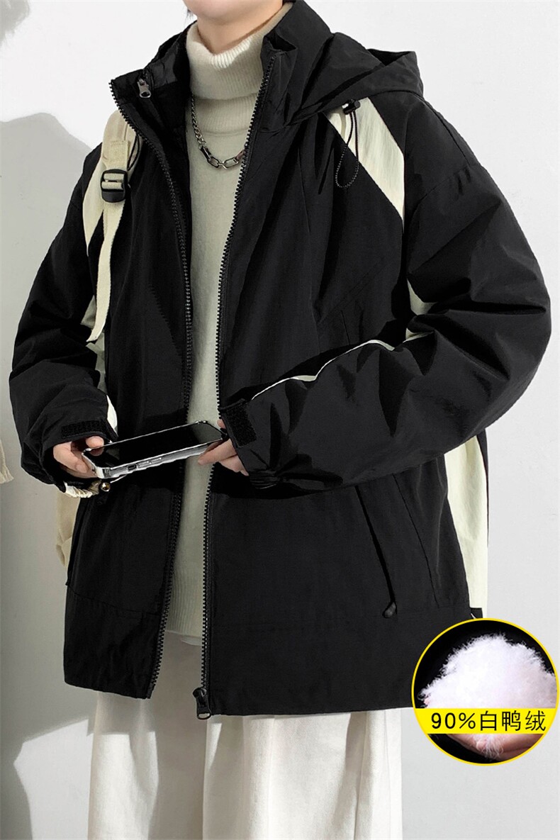 冬上新三合一冲锋衣潮加绒宽松羽绒服外套男女8352-P210控价299,男装羽绒服,电商A441-1