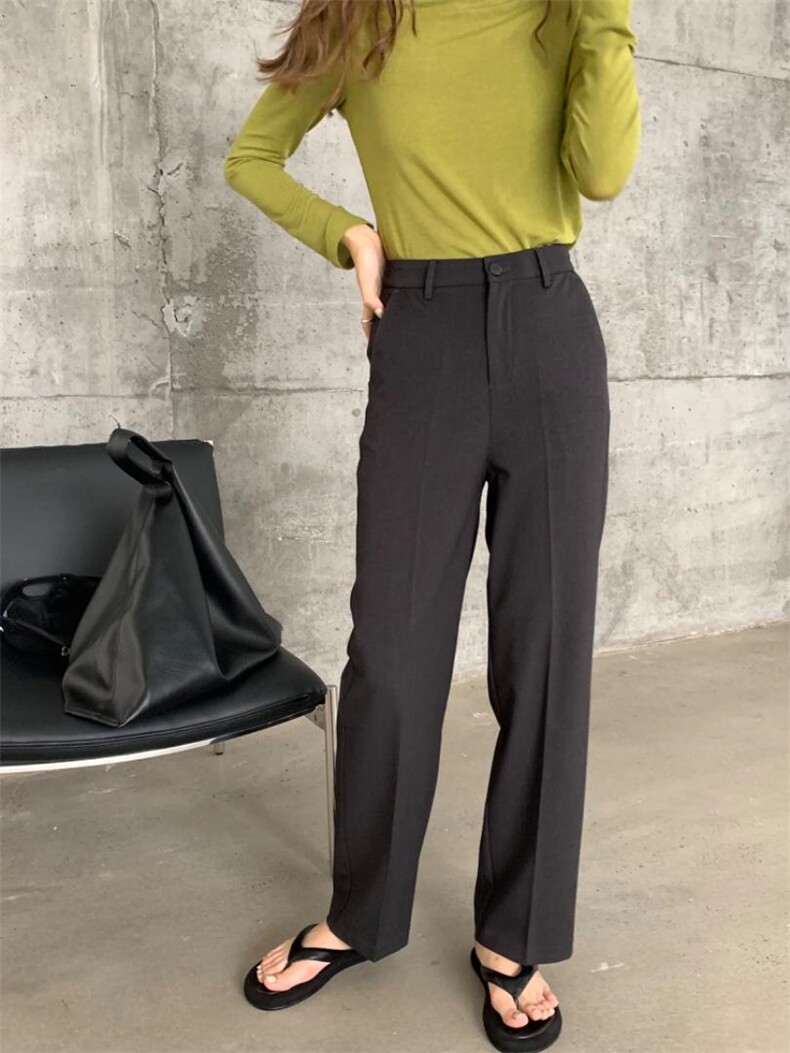 秋冬新款直筒西装裤，女装休闲裤，炽元素