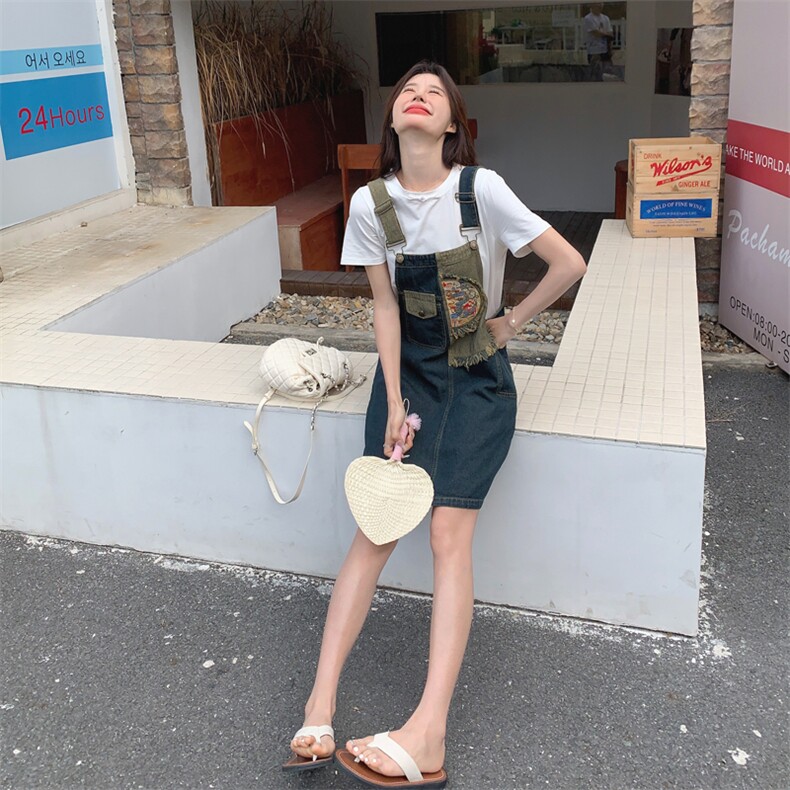 档口现货2025女装新款新中式刺绣牛仔连衣裙两件套8937-p120-k170,女装套装/套裙,2C266