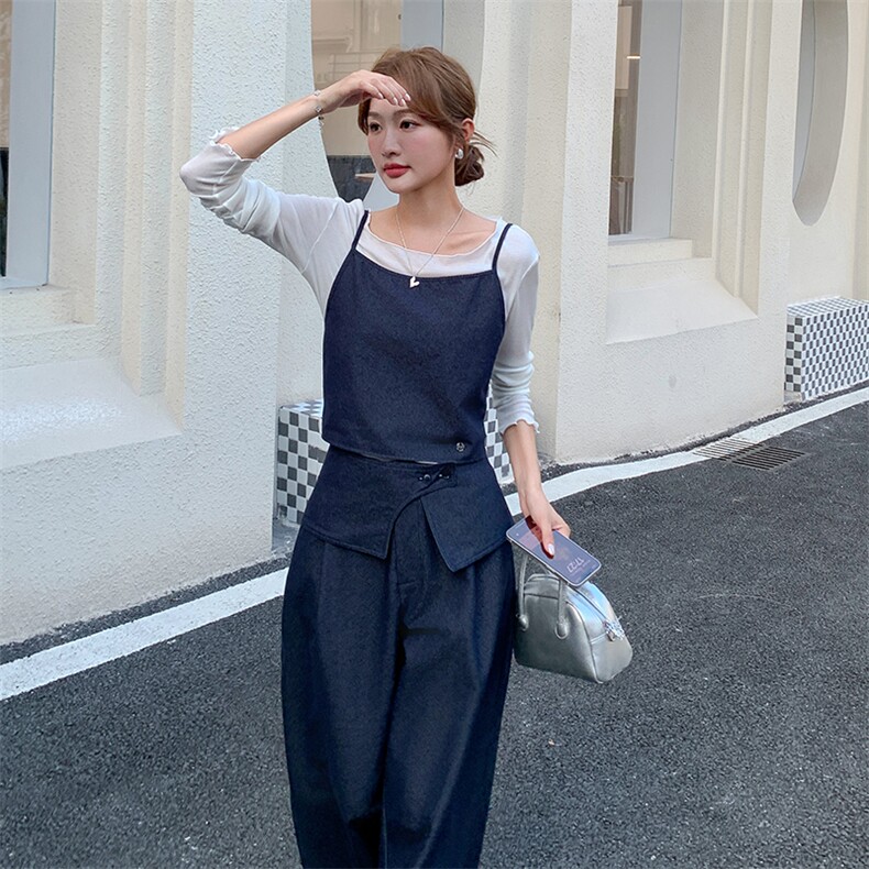 26新款现货大货已到店牛仔三件套6853-P175-K268,女装套装/套裙,2D034