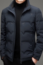 高端中老年80白鹅绒羽绒服夹克冬季新款男潮牌加厚立领羽绒服外套，男装羽绒服，钱塘723