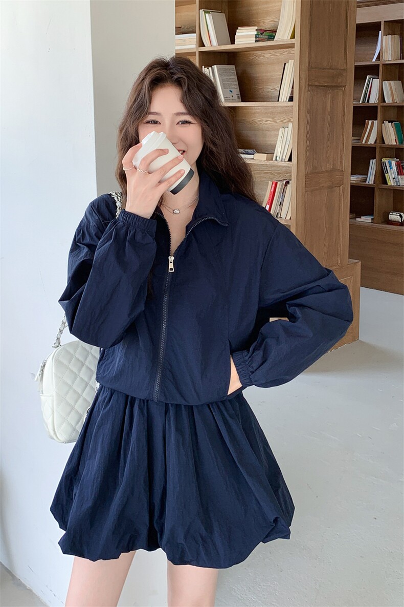 现货！韩版立领外套+花苞裙防晒套装2C212-G102-P135-K188,女装套装/套裙,2C212