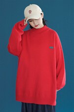纯色套头中领毛衣男潮牌宽松半高领打底针织衫线衣A125-055-P50,男装T恤,电商A125