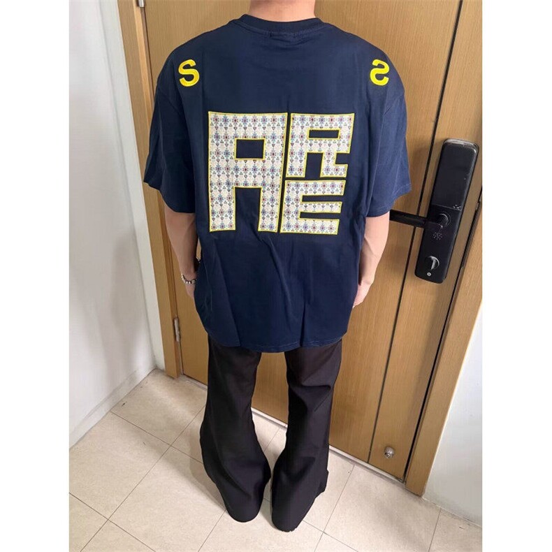 美式复古短袖t恤男女夏季痞帅高级感字母刺绣上衣宽松半袖TG001,男装T恤,星座1116A（原606A-3）