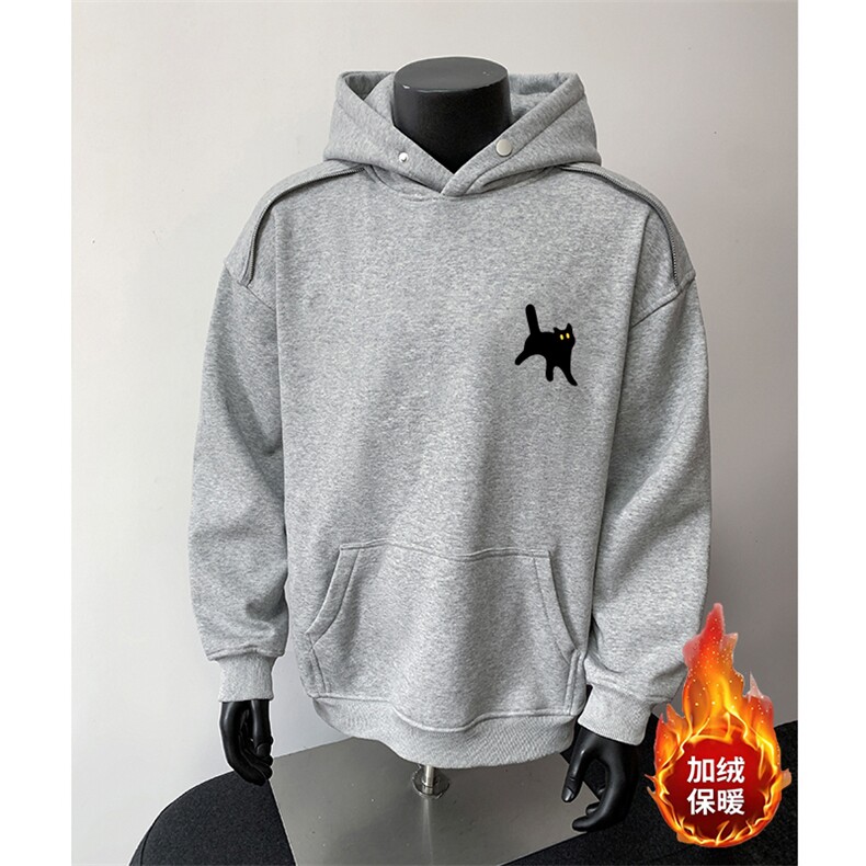 360克重磅图拉链华棉连帽卫衣【有货】C403A-WY25161LLJR-P85,男装卫衣,电商C403A