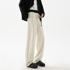 抖音品质秋季新款潮流拼接腰头宽松休闲裤B315-K103-特p40控78，男装休闲裤，电商B315