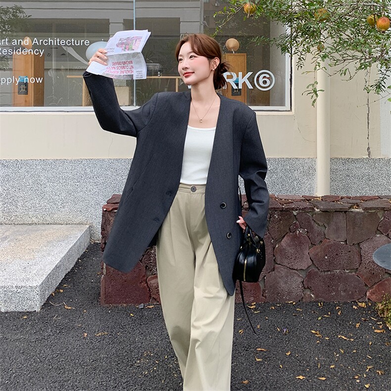 轻熟优雅风V领系带收腰短外套女2025春秋新款高级感显瘦气质上衣,女装西装,维一诺