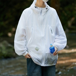 W422-P50 户外防晒衣男女纯色夏季透气防紫外线情侣防晒服外套图片