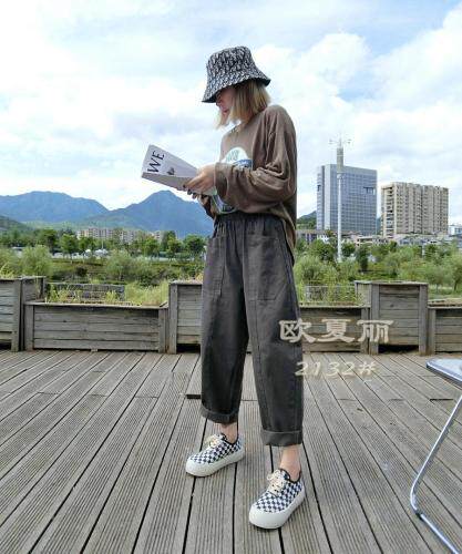 秋装新款休闲裤，女装休闲裤，欧夏丽