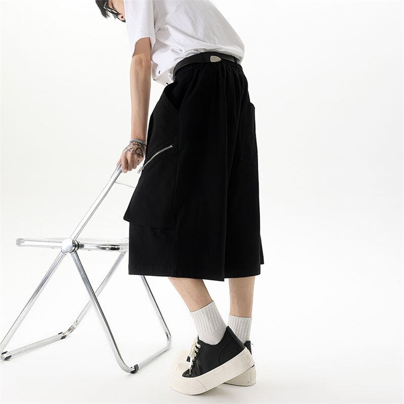 DK8026-批45控78夏季亚麻七分裤男大码休闲裤透气,男装牛仔裤,电商A059