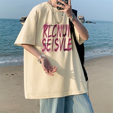 量大优供视频220克美式短袖t恤T2935得物直播有280克品质，男装T恤，电商A486