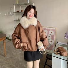 大货已出大毛领90绒羽绒服2C090-9013-P275-K418，女装羽绒服，2C090
