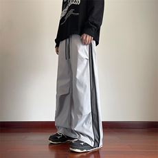 秋季新款机能户外拉链设计防水宽松冲锋裤B315-K24332-特p35控68，男装休闲裤，电商B315