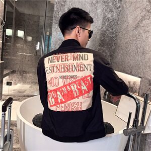 QC52  2021春秋季男新款外套立领夹克潮流帅气网红小伙图片
