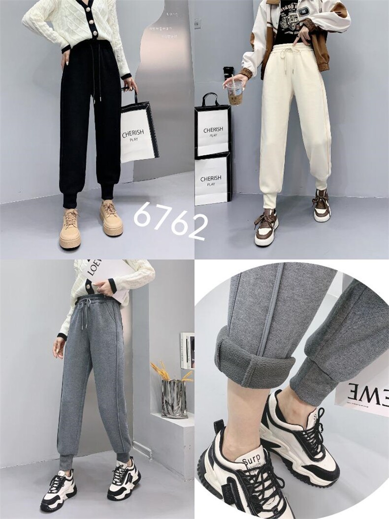 新款加绒卫裤，女装休闲裤，帝瀛 DY