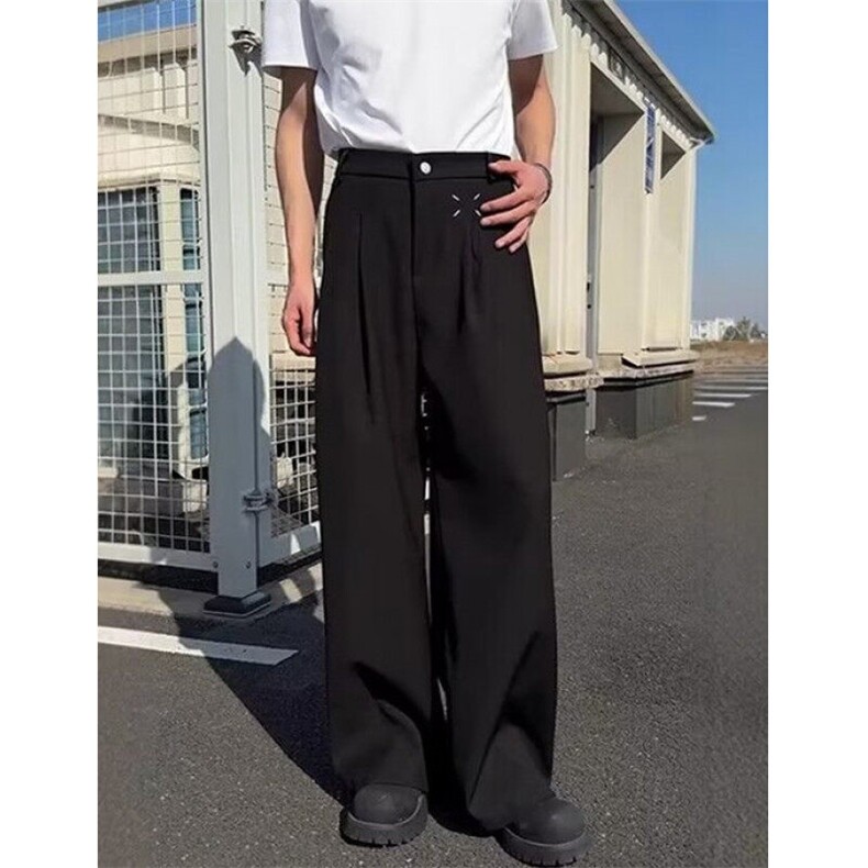 西裤男夏季薄款冰丝垂感西装裤男士透气速干百搭休闲裤KX05,男装西裤,星座1116A（原606A-3）