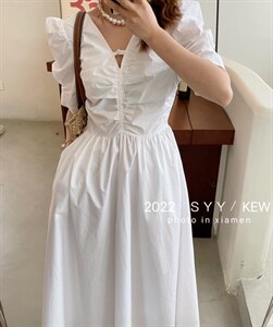 夏季彩色连衣裙美,女装连衣裙,6·9衣社