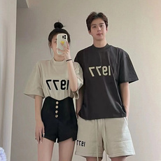 潮纯棉高街1977短袖情侣装T恤男女款半袖上衣W04-P30官图，女装T恤，电商B245