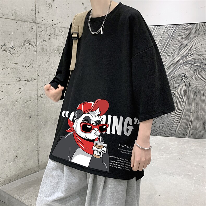 Q11218-P30春夏季七分袖t恤男大码五分袖男短袖中袖大皂风,男装T恤,电商A040