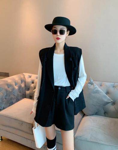 秋款韩版毛边马甲，女装马夹，娟子依格