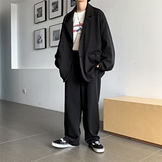 休闲西服男装一套搭配套装痞帅高校秋装dk制服男小西装外套，男装西服，星座601-1