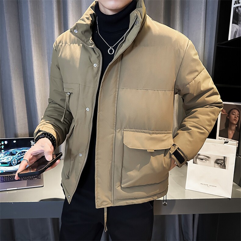 冬季工装潮流加厚韩版棉衣外套棉服小伙店主风MY923特P75,男装棉衣,星座301B-1